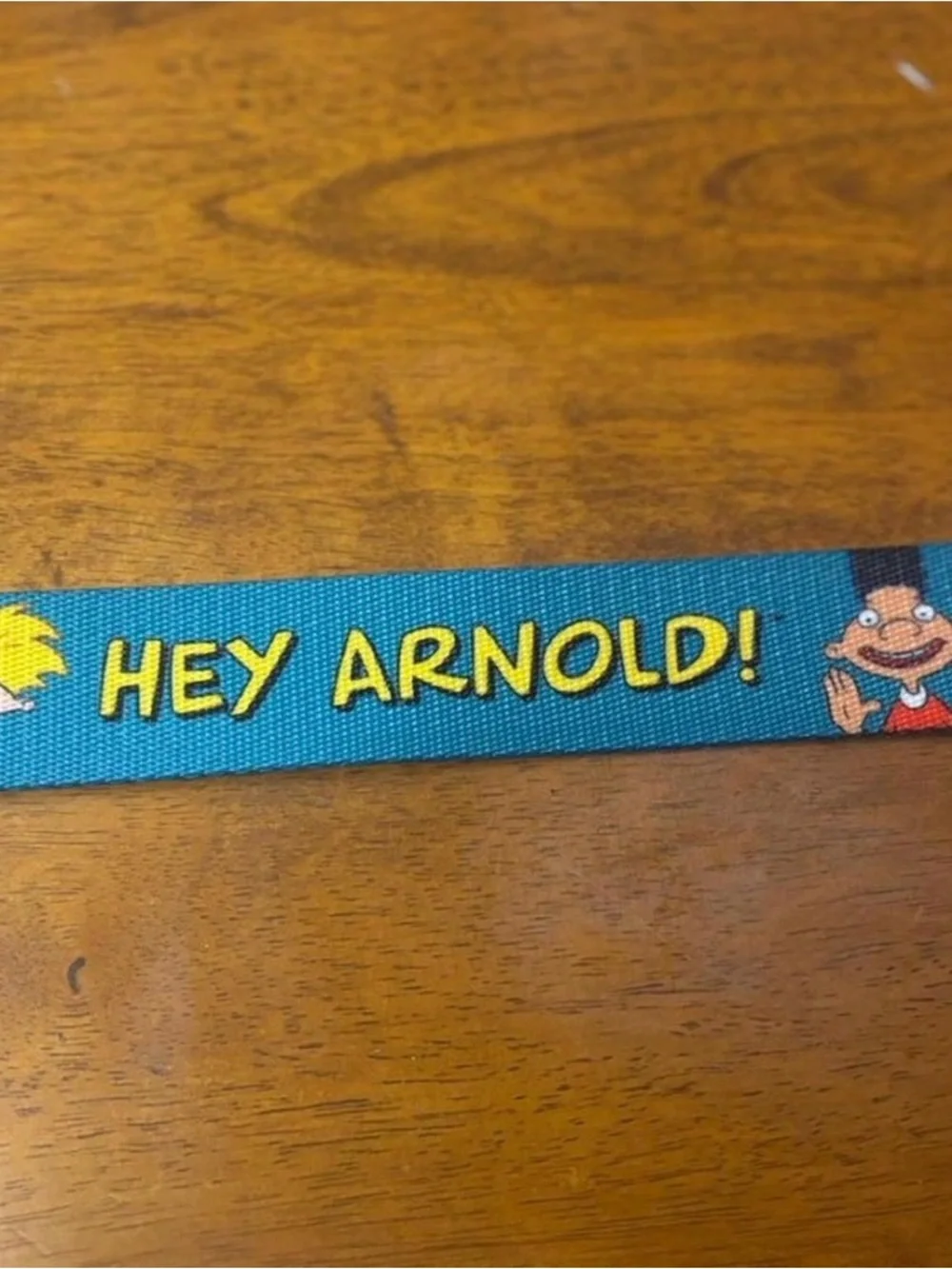 Teal Hey Arnold! Graphic Web Belt for Men